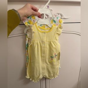 Little Me girls Rompers size 9M NWT